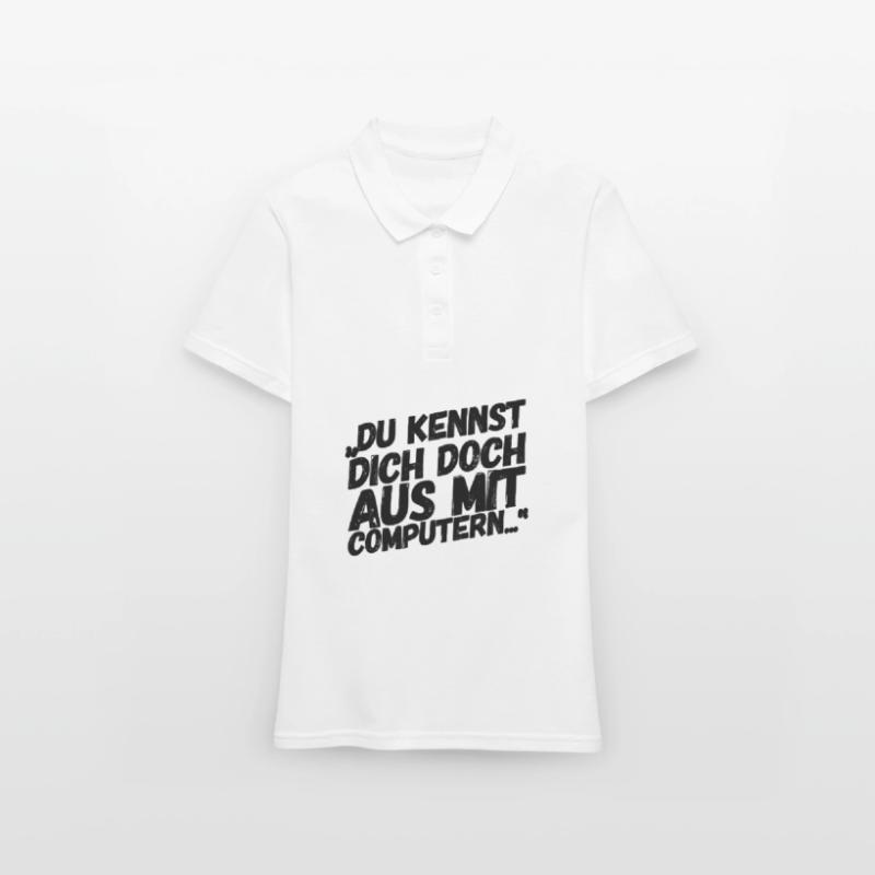 Admin Administrator Informatik Computer Frauen Polo Shirt