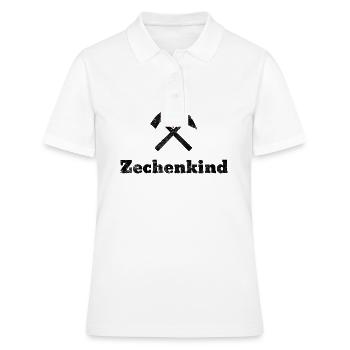 Zechenkind - Frauen Polo Shirt - Weiß - Vorne - Ailine (174cm)