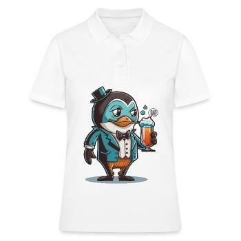 Pinguin-Mixologie - Frauen Polo Shirt - Weiß - Vorne - Ailine (174cm)