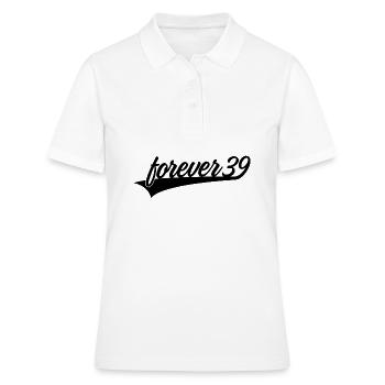 FOREVER 39 JEUNE 40E ANNIVERSAIRE - Polo Femme - blanc - Devant - Ailine (174cm)