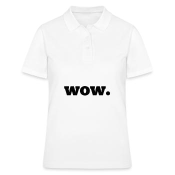 WOW. - Frauen Polo Shirt - Weiß - Vorne - Ailine (174cm)