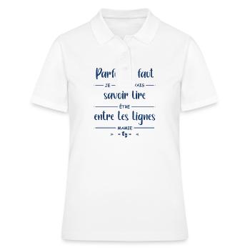 fmamie 3 - Polo Femme - blanc - Devant - Ailine (174cm)