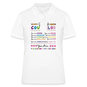 Conseiller scolaire Conseiller scolaire - Polo Femme - blanc - Devant - Ailine (174cm)