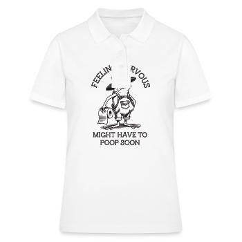 Intestin irritable Syndrom Cowboy Frog - Polo Femme - blanc - Devant - Ailine (174cm)