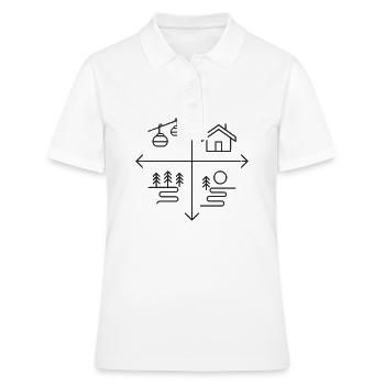 Sports d’hiver - Polo Femme - blanc - Devant - Ailine (174cm)