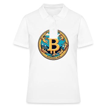 Le bitcoin n’a pas de valeur intrinsèque - Polo Femme - blanc - Devant - Ailine (174cm)