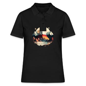 SURREAL - Women's Polo Shirt - black - Front - Ailine (174cm)