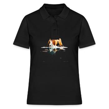 SURREAL - Women's Polo Shirt - black - Front - Ailine (174cm)