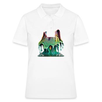 DRIPPY HOUSE - Polo Femme - blanc - Devant - Ailine (174cm)