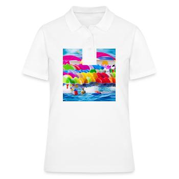 Spielzeug am Meer - Frauen Polo Shirt - Weiß - Vorne - Ailine (174cm)