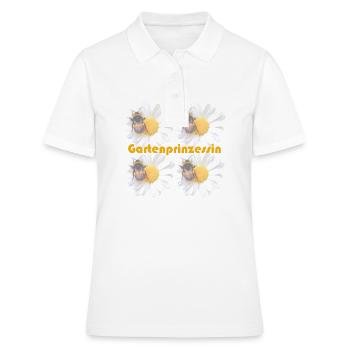 Gartenprinzessin - Frauen Polo Shirt - Weiß - Vorne - Ailine (174cm)