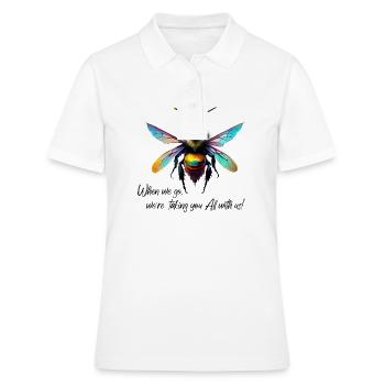 Quand nous irons - Polo Femme - blanc - Devant - Ailine (174cm)