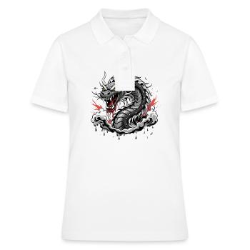 Long - Polo Femme - blanc - Devant - Ailine (174cm)