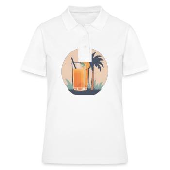 Tropischer Genuss - Frauen Polo Shirt - Weiß - Vorne - Ailine (174cm)