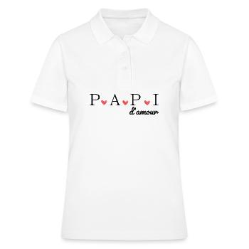 Opa der Liebe - Frauen Polo Shirt - Weiß - Vorne - Ailine (174cm)