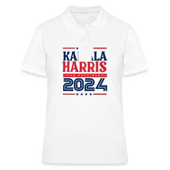 Vintage Kamala Harris 2024 for the electorate campaign - Women's Polo Shirt - white - Front - Ailine (174cm)