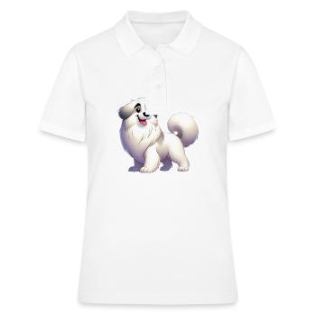 berger des pyrénées - Polo Femme - blanc - Devant - Ailine (174cm)