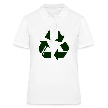 Recyclage - Polo Femme - blanc - Devant - Ailine (174cm)