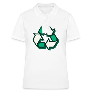 Recyclage - Polo Femme - blanc - Devant - Ailine (174cm)