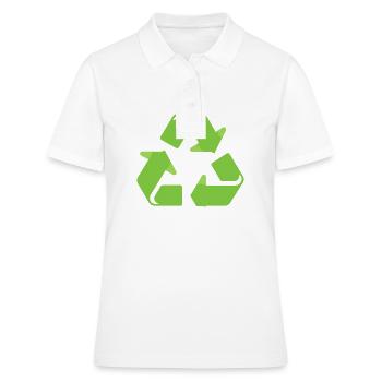 Recyclage - Polo Femme - blanc - Devant - Ailine (174cm)