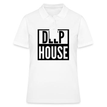 deep house - Women's Polo Shirt - white - Front - Ailine (174cm)