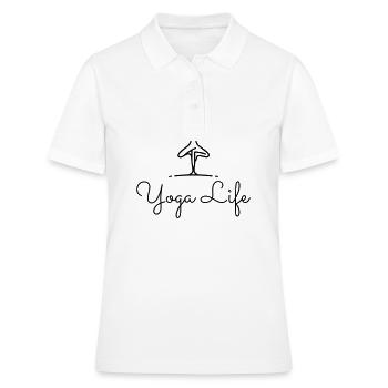 Yoga La vie - Polo Femme - blanc - Devant - Ailine (174cm)
