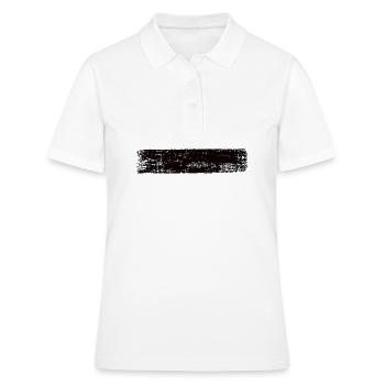 Bannière noire - Polo Femme - blanc - Devant - Ailine (174cm)
