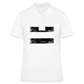 2x Bannière noire - Polo Femme - blanc - Devant - Ailine (174cm)