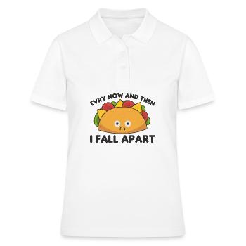 Taco Every now & then I fall apart Cinco - Polo Femme - blanc - Devant - Ailine (174cm)