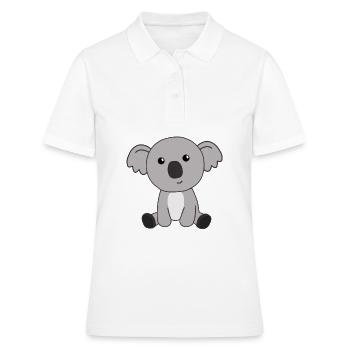 Koala mignon animaux mignons pour les enfants mignons - Polo Femme - blanc - Devant - Ailine (174cm)
