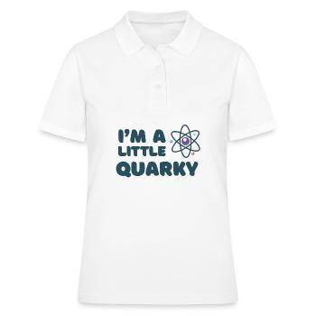 Im a little quarky Atom Neutron - Frauen Polo Shirt - Weiß - Vorne - Ailine (174cm)