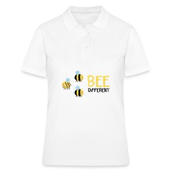 Abeille être différent cadeau - Polo Femme - blanc - Devant - Ailine (174cm)