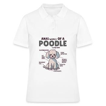 Explication du chien Anatomie d’un caniche - Polo Femme - blanc - Devant - Ailine (174cm)