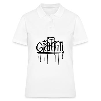 graffiti - Polo Femme - blanc - Devant - Ailine (174cm)