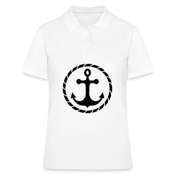 Anker - Frauen Polo Shirt - Weiß - Vorne - Ailine (174cm)