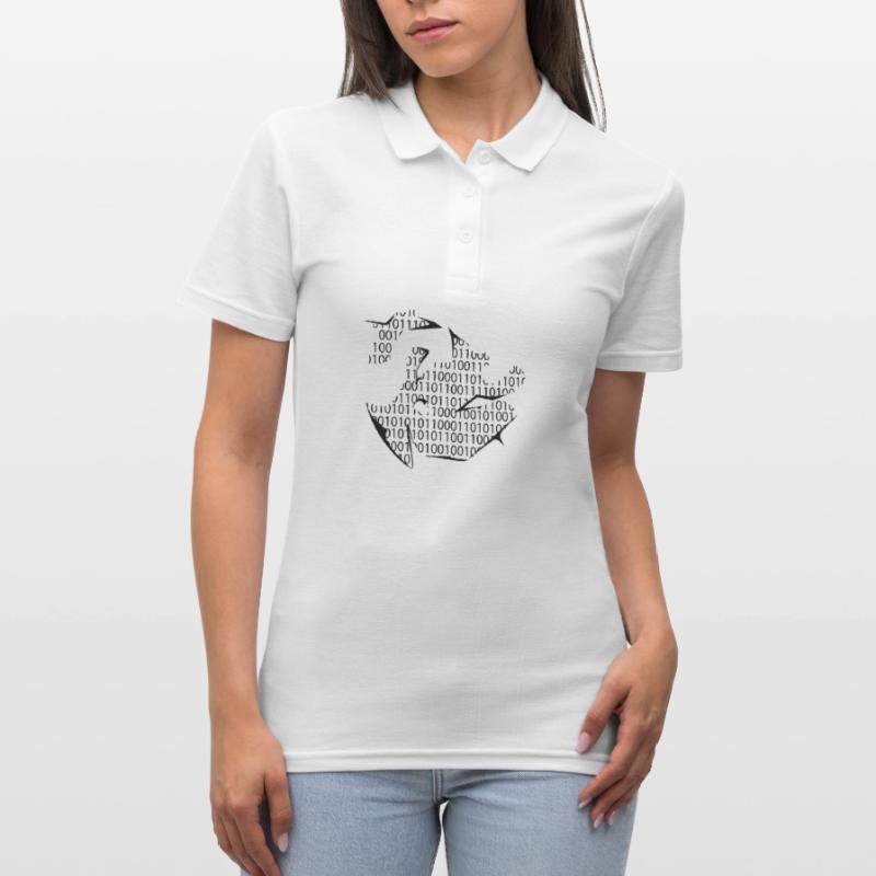 binary code Women's Polo Shirt