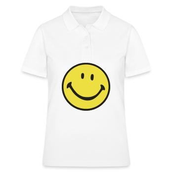 Sourire - Polo Femme - blanc - Devant - Ailine (174cm)