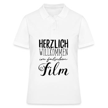 falscher Film - Frauen Polo Shirt - Weiß - Vorne - Ailine (174cm)
