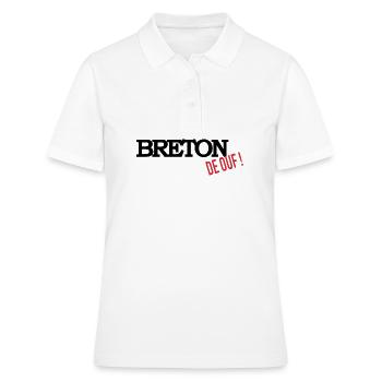 Breton de ouf - Polo Femme - blanc - Devant - Ailine (174cm)
