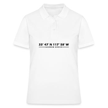 Garden Grove Koordinaten - Frauen Polo Shirt - Weiß - Vorne - Ailine (174cm)