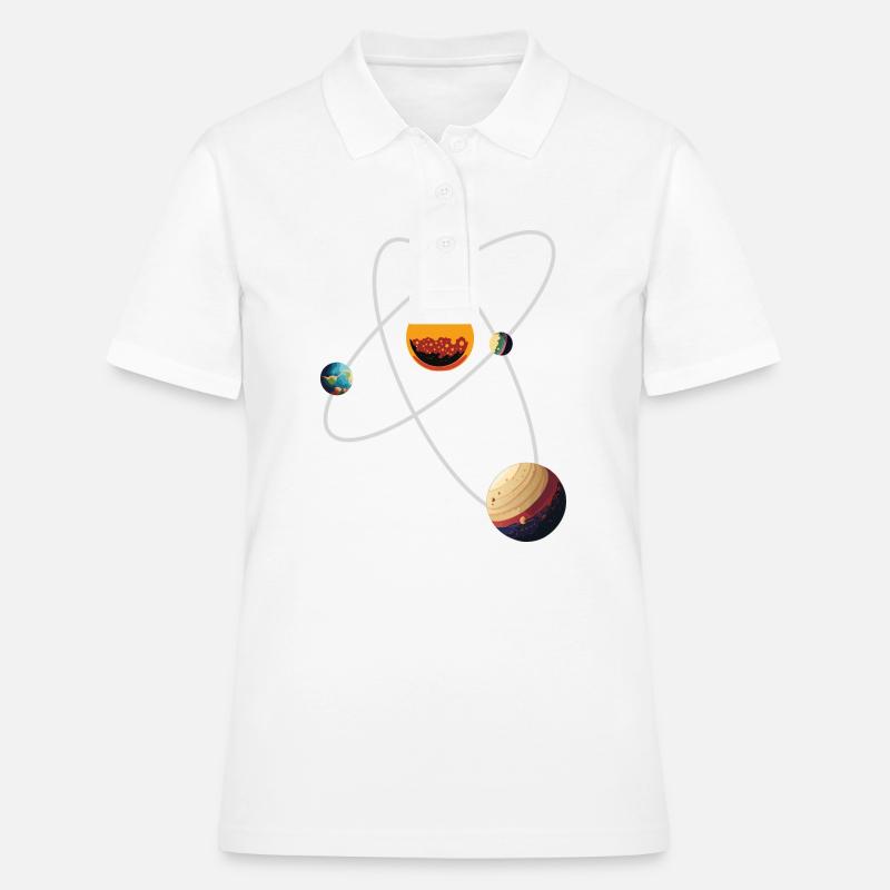 Fictional Solar System - Women's Polo Shirt - white