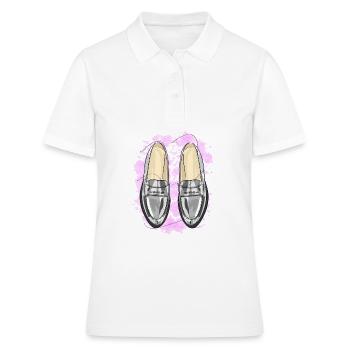 Chaussures élégantes - Polo Femme - blanc - Devant - Ailine (174cm)