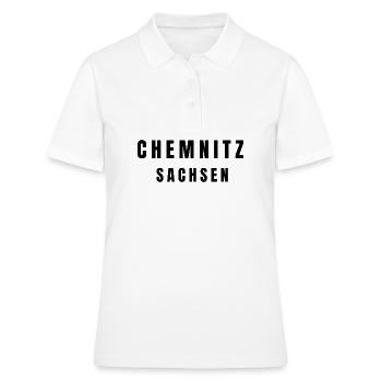 Chemnitz, Saxe - Polo Femme - blanc - Devant - Ailine (174cm)