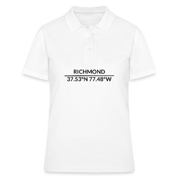 Coordonnées Richmond, Virginie, États-Unis - Polo Femme - blanc - Devant - Ailine (174cm)