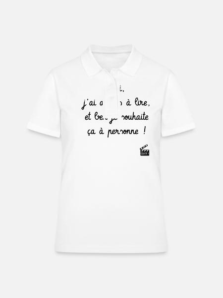 Kaameløtt - Réplique Culte - Citation Léodagan - Polo Femme - blanc