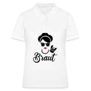 Braut Junggesellinnenabschied Feier Junggesellin - Frauen Polo Shirt - Weiß - Vorne - Ailine (174cm)