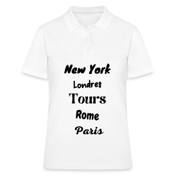 Tours - Polo Femme - blanc - Devant - Ailine (174cm)