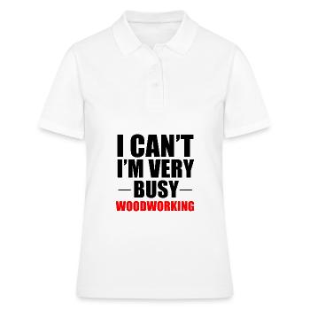 Sehr fleißige Holzbearbeitung - Frauen Polo Shirt - Weiß - Vorne - Ailine (174cm)