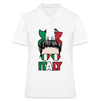 Italie Italien Italien Italie - Polo Femme - blanc - Devant - Ailine (174cm)