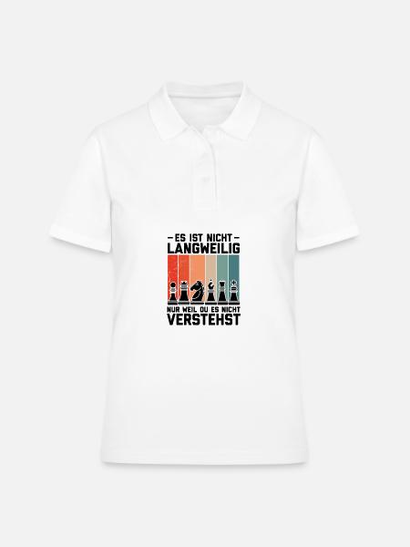 Schach - Frauen Polo Shirt - Weiß